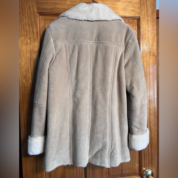 Vintage Winlit Women’s Tan Genuine Leather Faux Fur Jacket - Picture 2 of 8